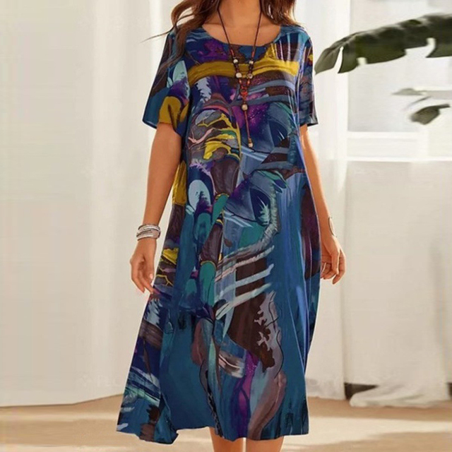 Mira™ - Lässiges Plus-Size Kleid mit Bindegürtel