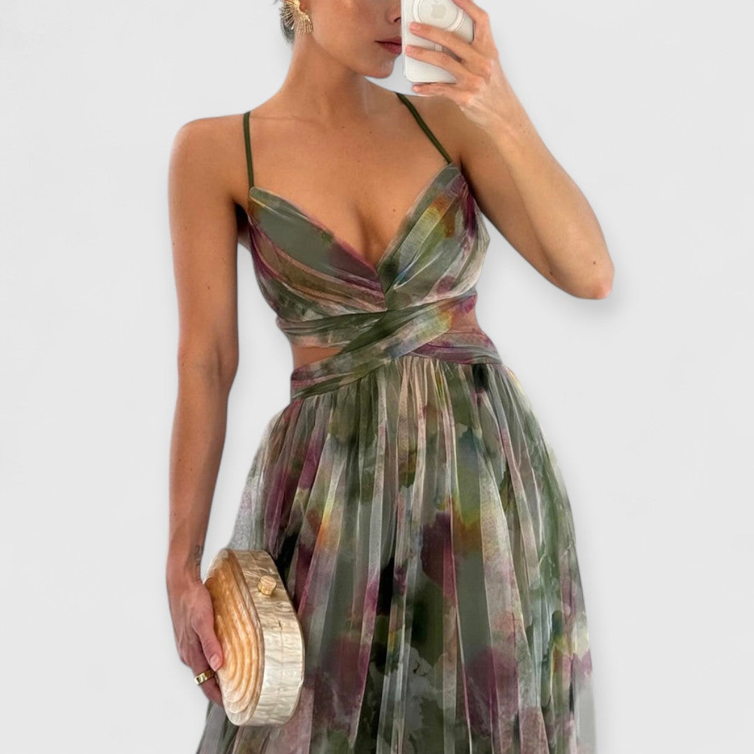 Giselle | Maxi Kleid Premium Blumenmuster