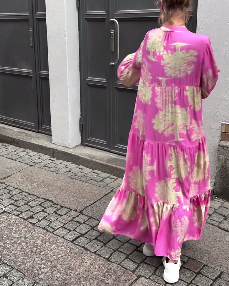 Savanna™ Langes Geblümtes Kleid