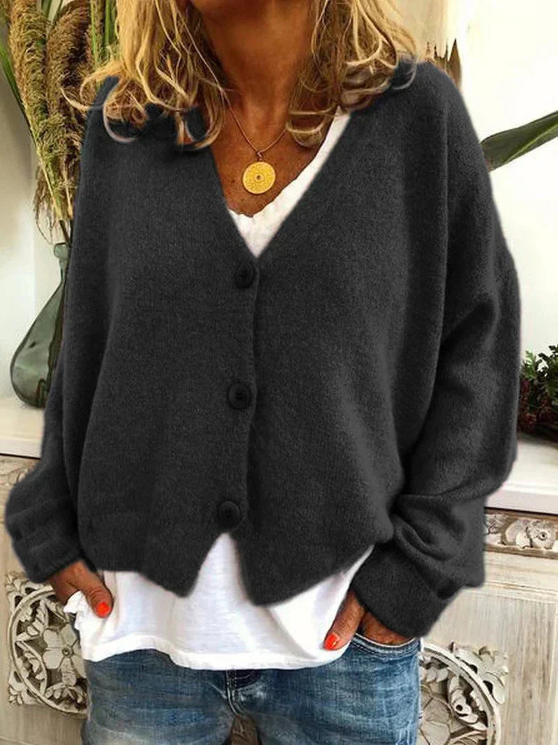 Beatrix | Trendige und elegante Winter-Strickjacke