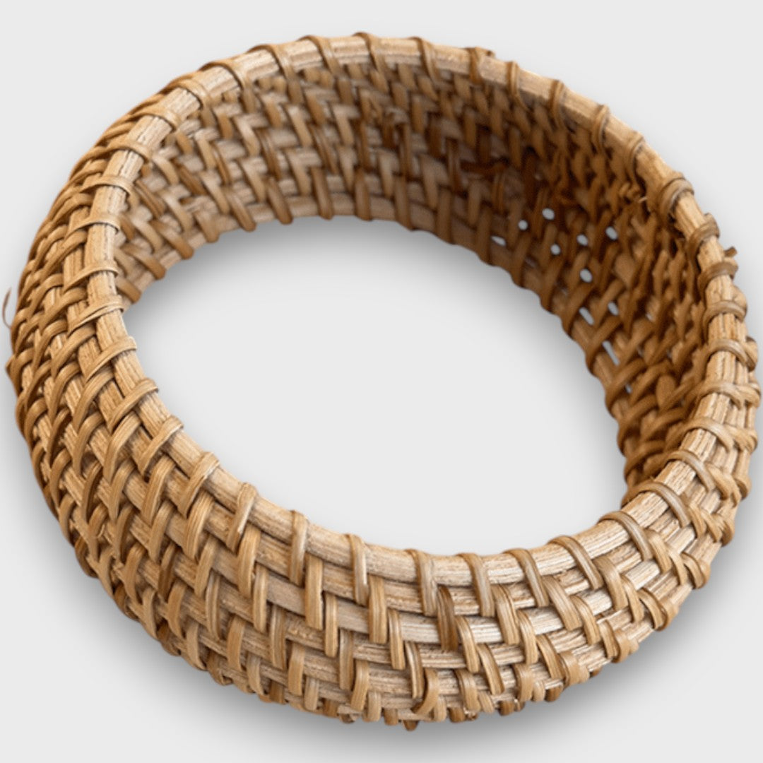 Noelia – Geflochtenes Rattan-Armband
