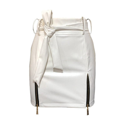 Auren -  Power-Look für selbstbewusste Fashionistas: Der Bandage Leder Minirock