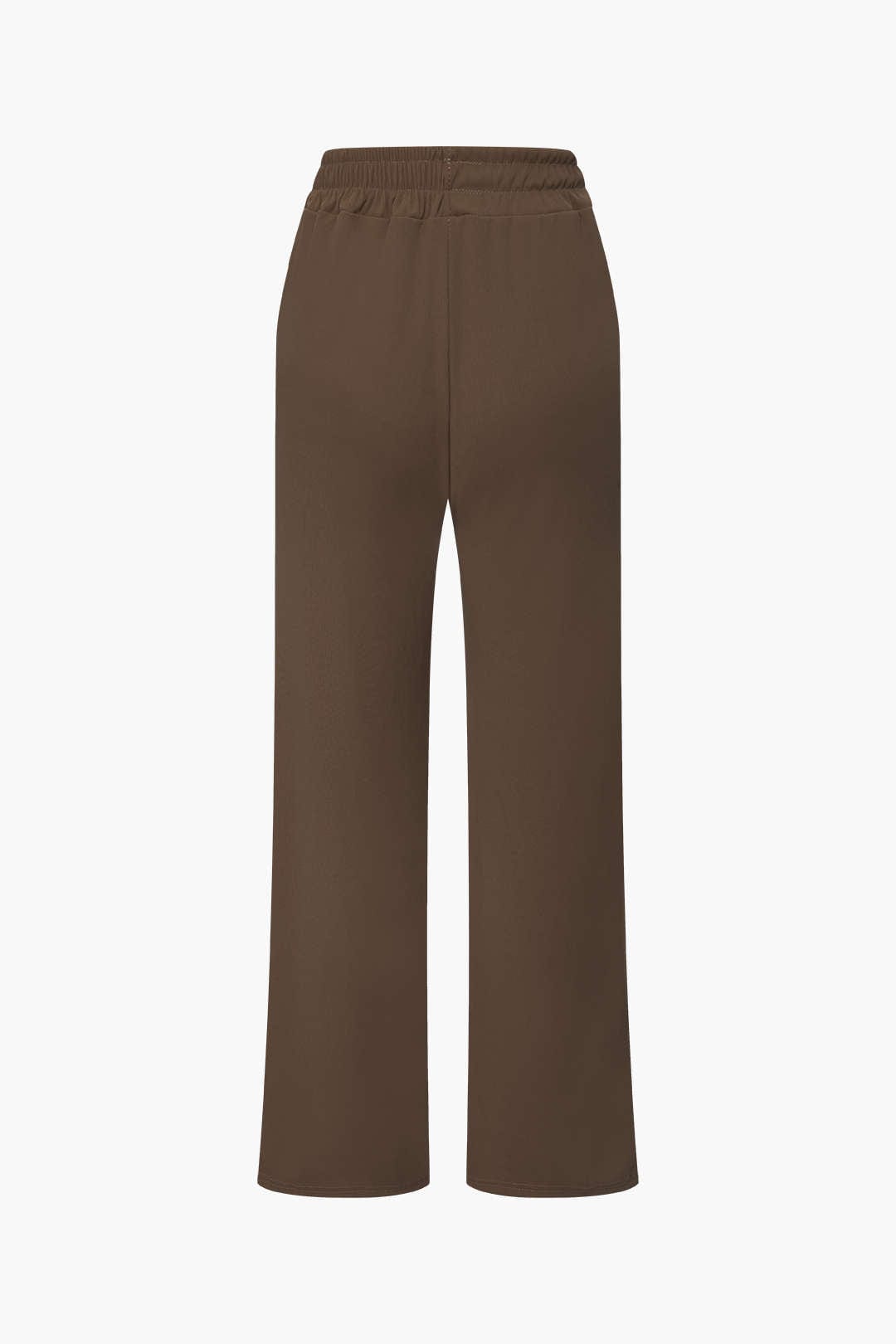 Daniela | Elegantes Zweiteiler-Set mit Asymmetrischem Oberteil & Weiten Hosen