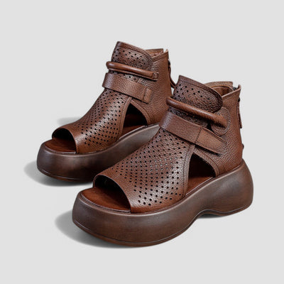 Eden | Vintage-Plateausandalen