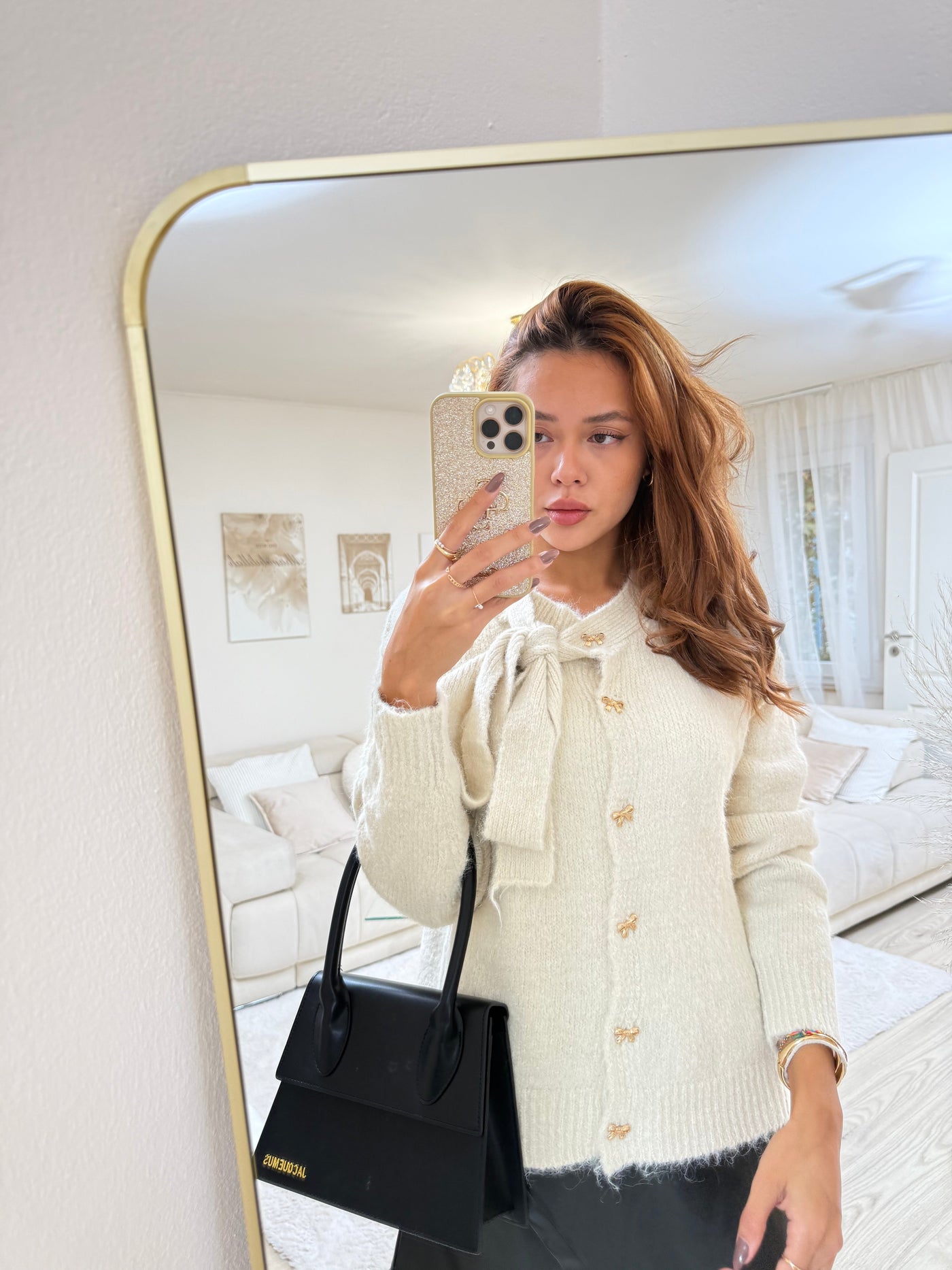 Schlaufen-Strickpulli