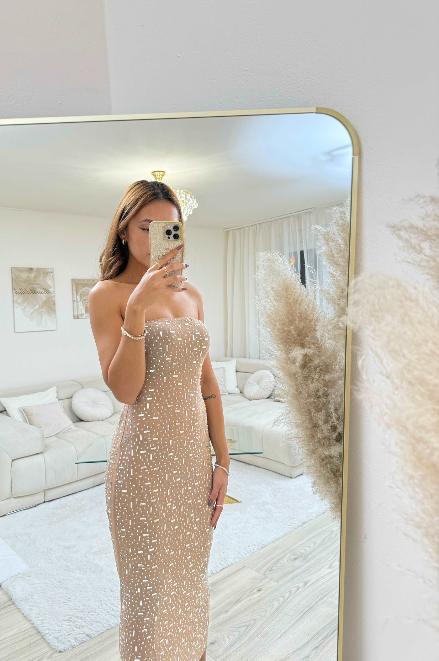 Glitzer-Strass-Kleid