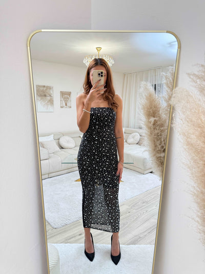 Glitzer-Strass-Kleid