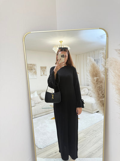 Strick-Kleid mit Ballonärmeln