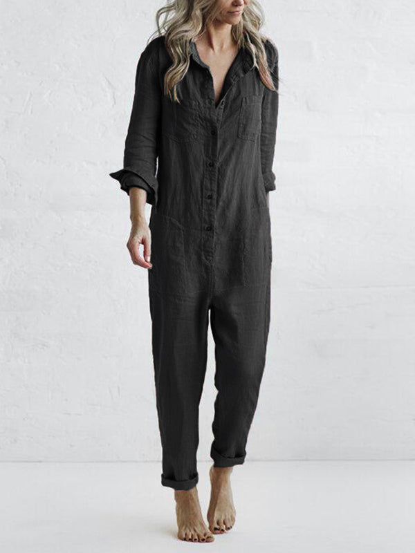 Nariko | Langärmeliger Jumpsuit