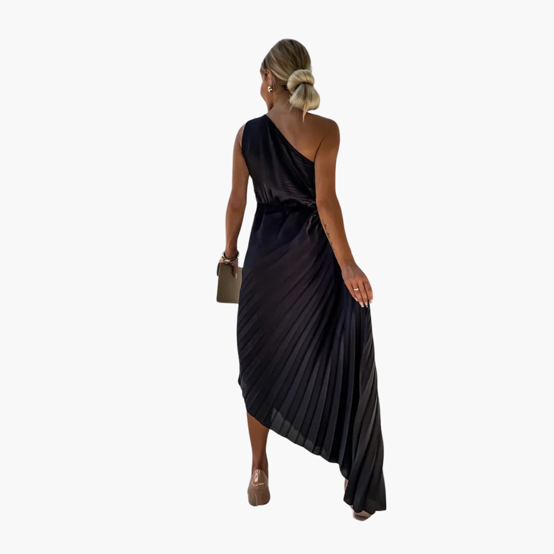 Romantisches Midikleid für Damen – 3D Blumenapplikationen