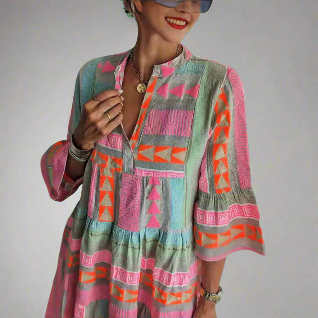 Britta | Baumwoll-Leinen Sommerkleid