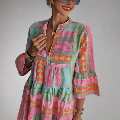 Britta | Baumwoll-Leinen Sommerkleid