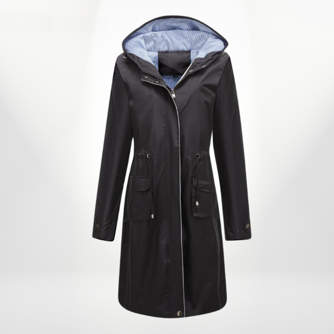 Damen Trenchcoat mit Kapuze | Wasserdicht