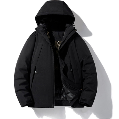 Skijacke mit Kapuze und Taschen | Winterjacke