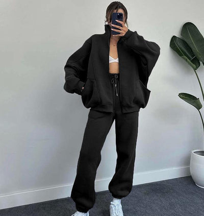 Sloane® | Set aus Jacke mit Reißverschluss und Jogginghose mit Kordelzug