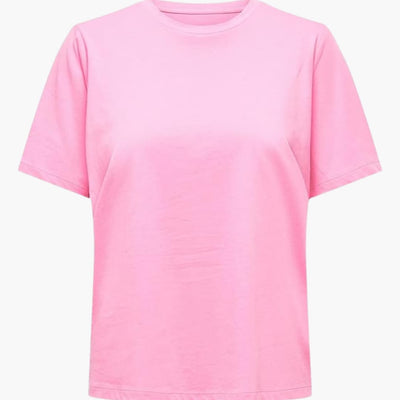 Damen T-Shirt mit Rundhalsausschnitt und kurzen Ärmeln