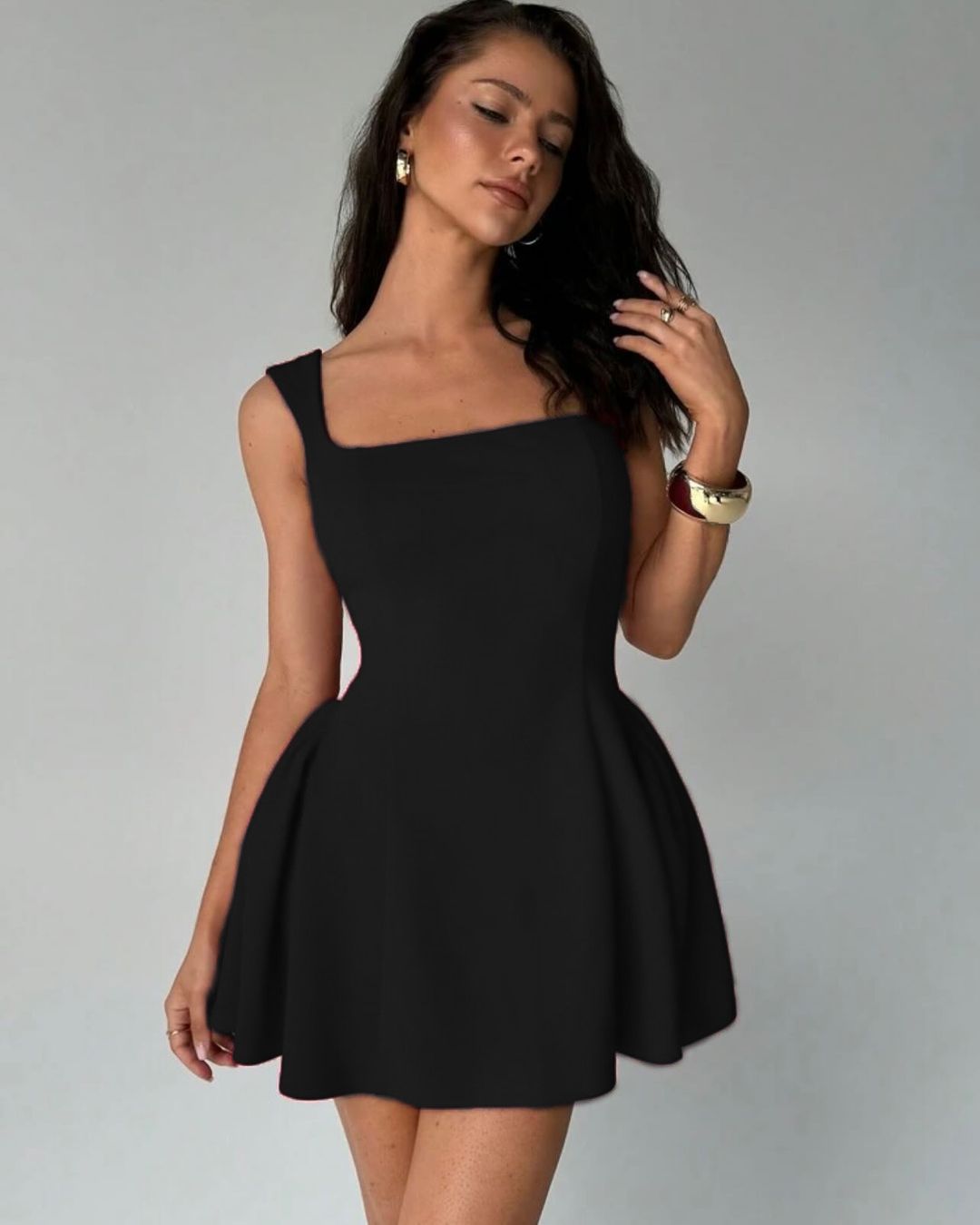 Hana® | Minikleid mit quadratischem Ausschnitt