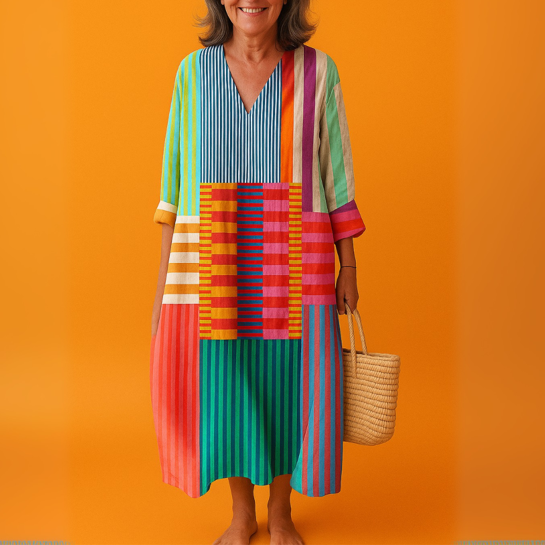 Anna | Geometrisches Kleid