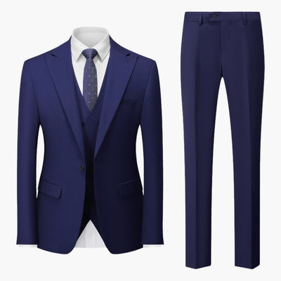 Eleganter Slim Fit Anzug - Herren 3-teilig für Business