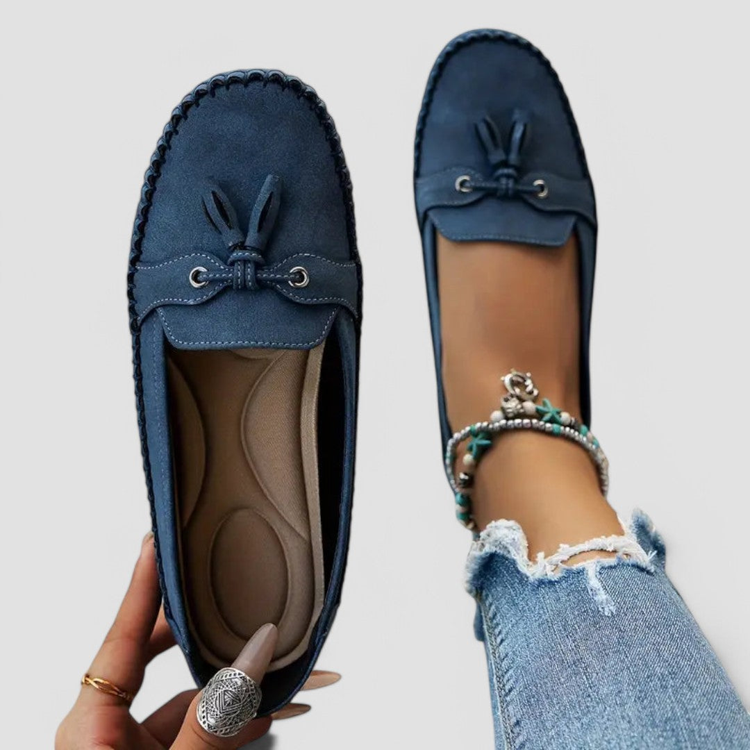 Charlotte | Bequeme Mokassins mit Schleife