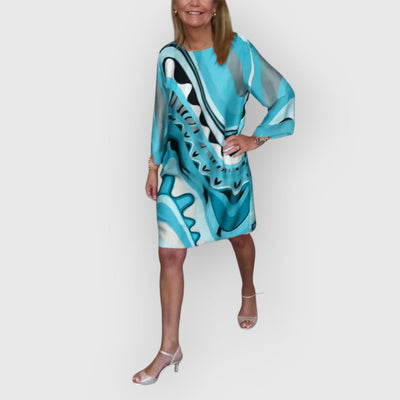 ESTELLE | ELEGANTES besticktes MIDI-KLEID