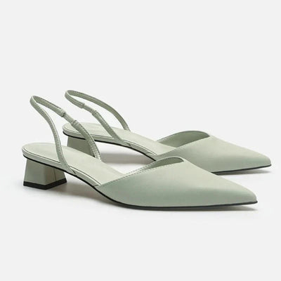 Damen Slingback Pumps mit kleinem Absatz