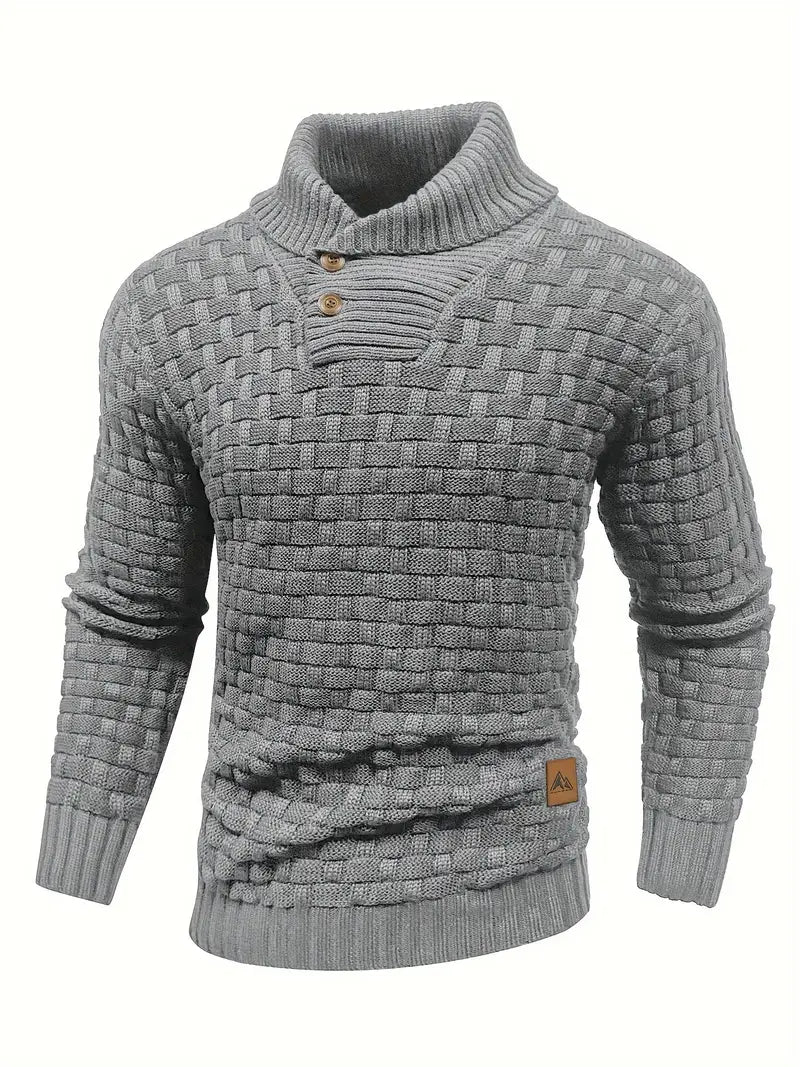 Jarren | Strickpullover im Slim Fit mit Kragen