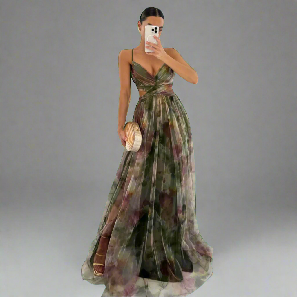 Prysentha | Elegantes Maxikleid mit fließendem Design