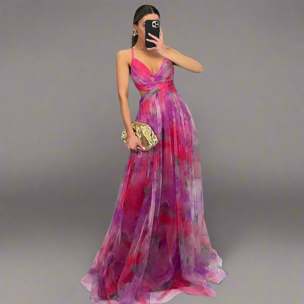 Prysentha | Elegantes Maxikleid mit fließendem Design