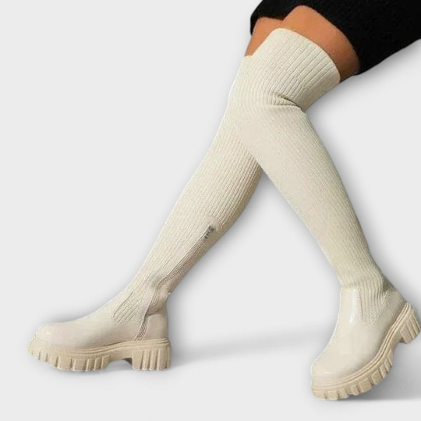 Lureva – Overknee-Stiefel mit Chunky-Sohle