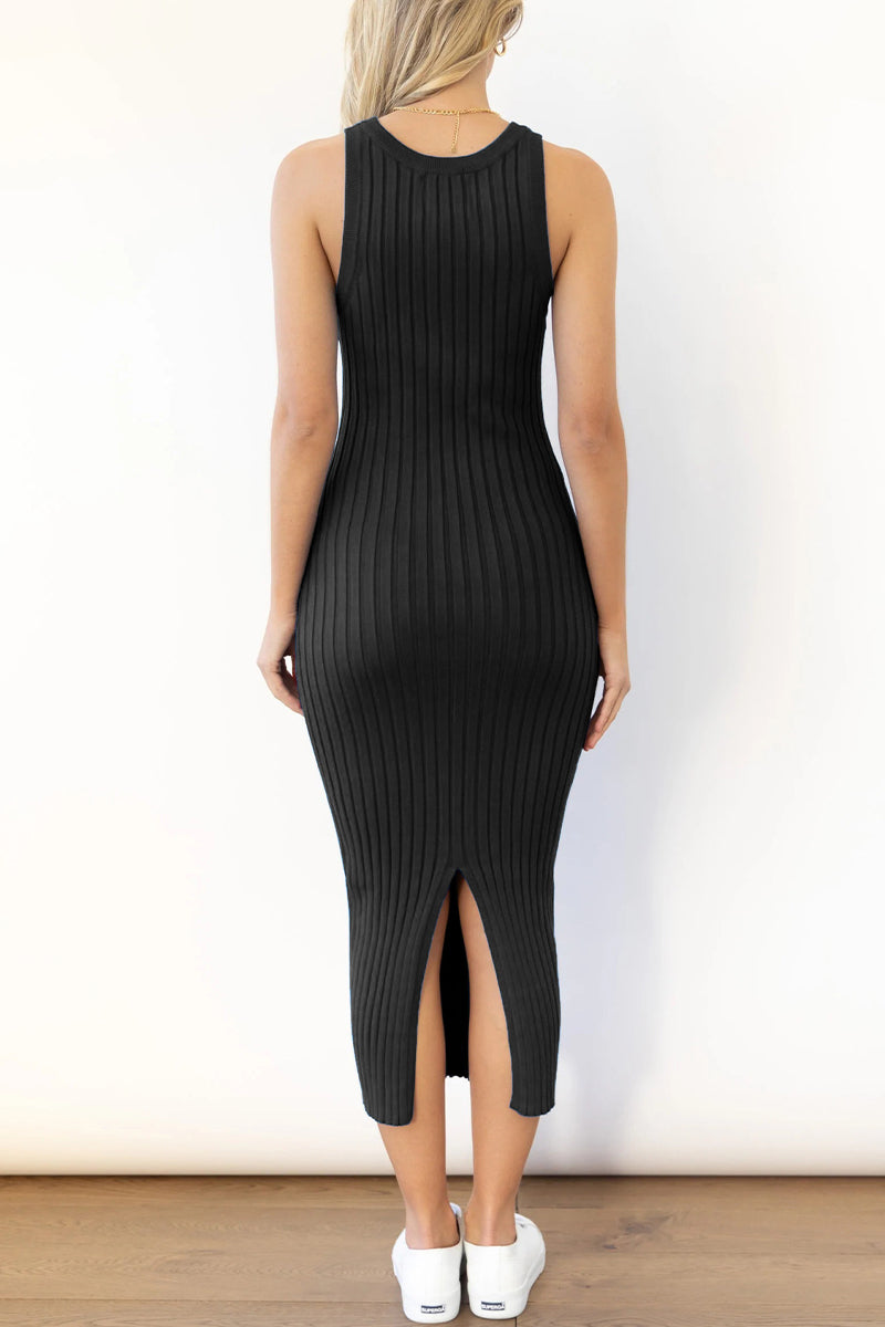 Elegantes langes ärmelloses Kleid für Damen