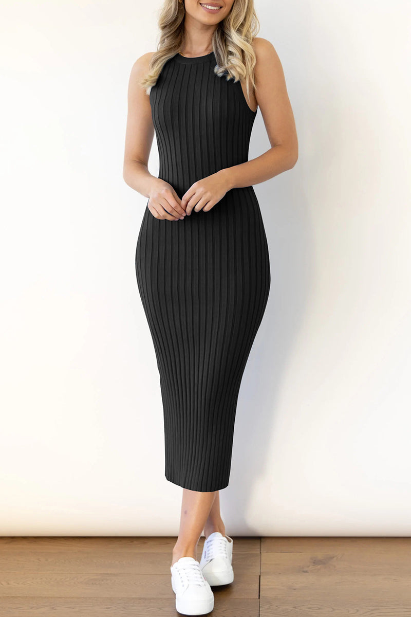 Elegantes langes ärmelloses Kleid für Damen