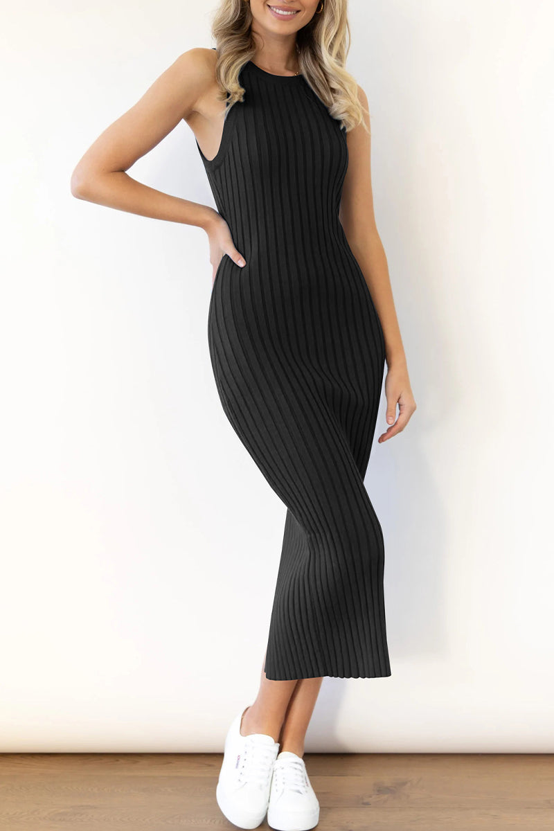 Elegantes langes ärmelloses Kleid für Damen