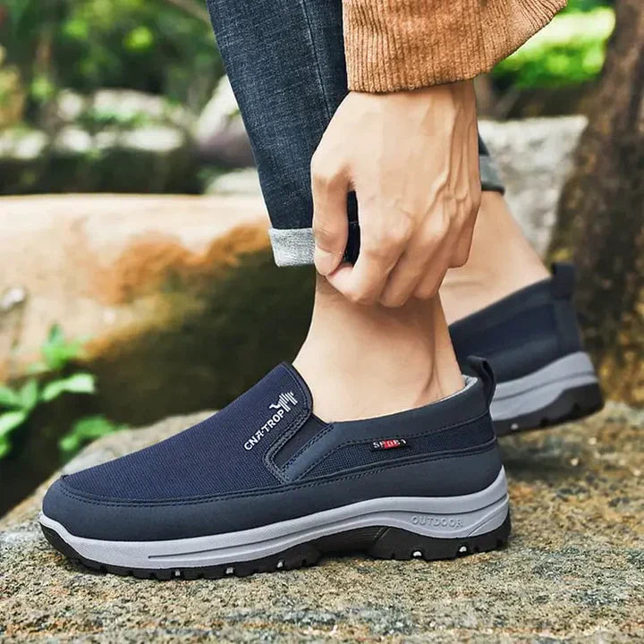Herren-Slip-On-Outdoorschuhe mit rutschfester Sohle
