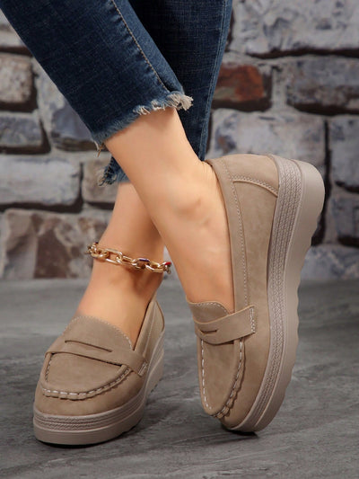 Bequeme Damen-Loafers mit elegantem Metallakzent