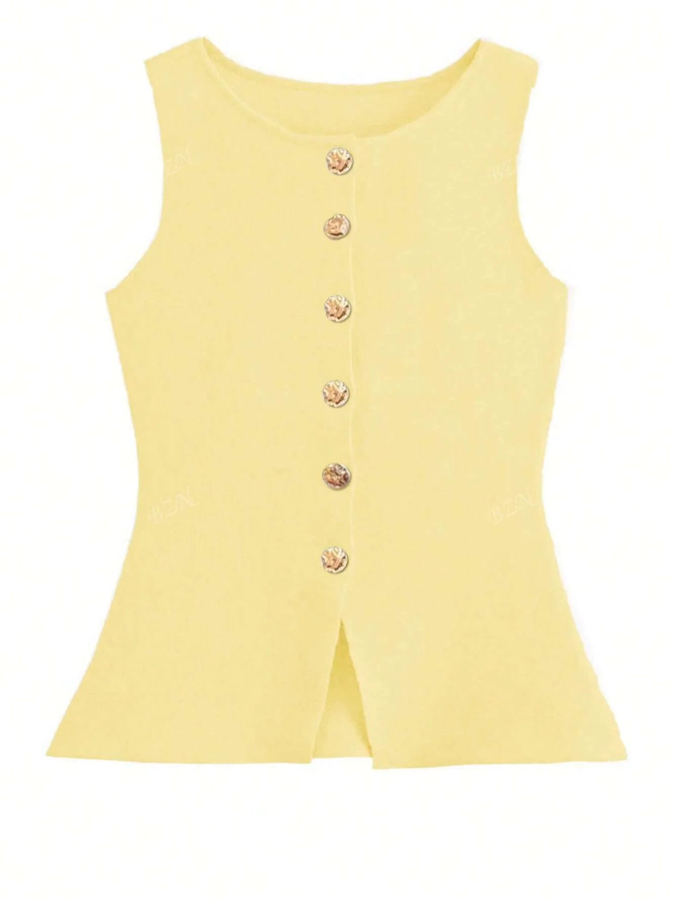 Ärmelloses Tailor-Weste mit Knöpfen – Feminin, Edel & Vielseitig