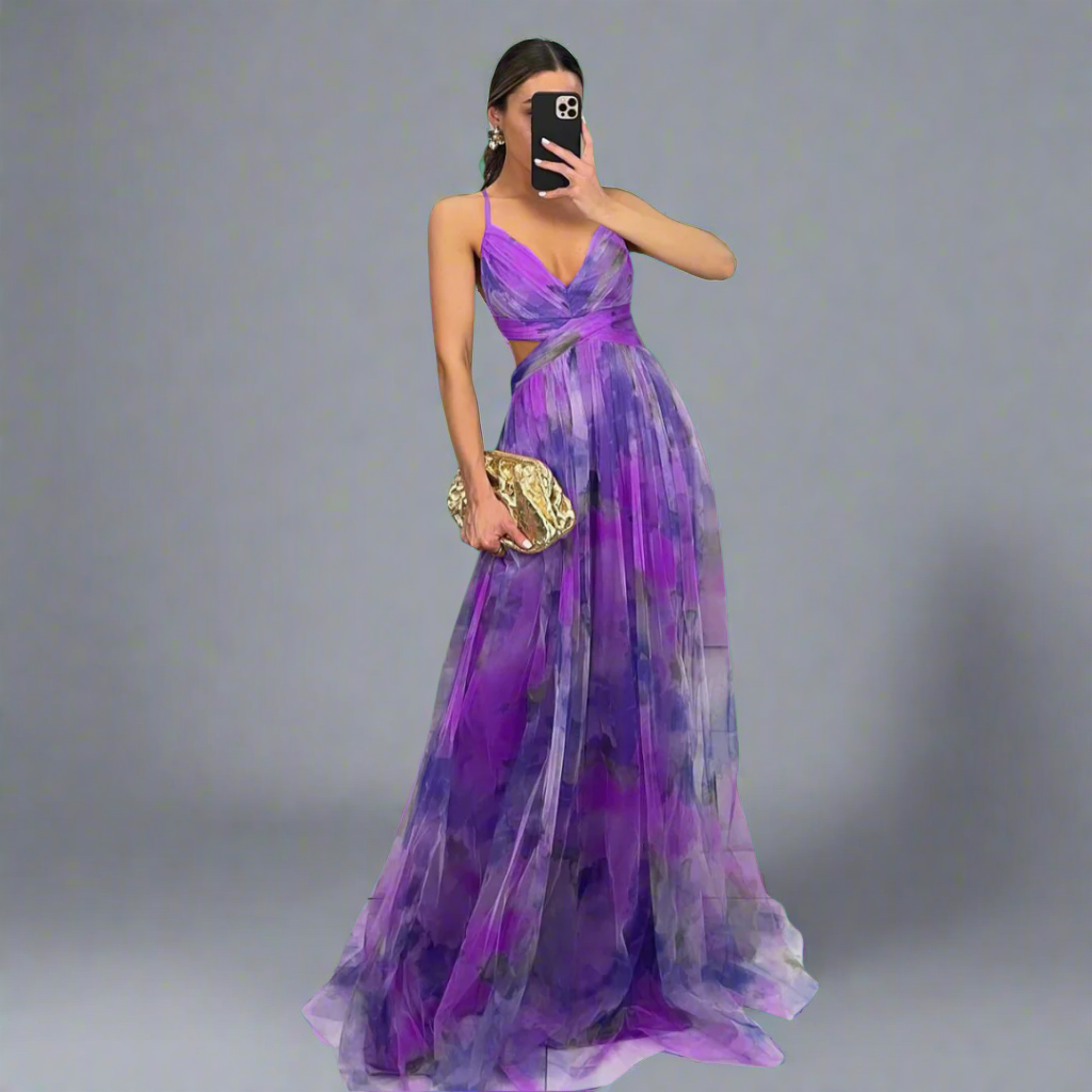 Prysentha | Elegantes Maxikleid mit fließendem Design