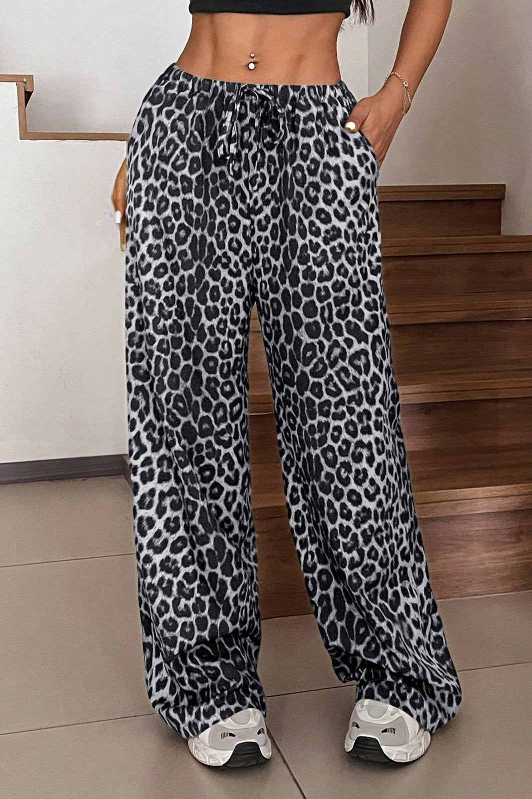 ESSENTIELLE LEOPARD-JOGGINGHOSE