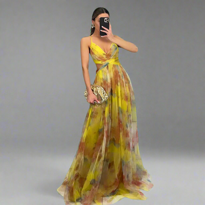 Prysentha | Elegantes Maxikleid mit fließendem Design