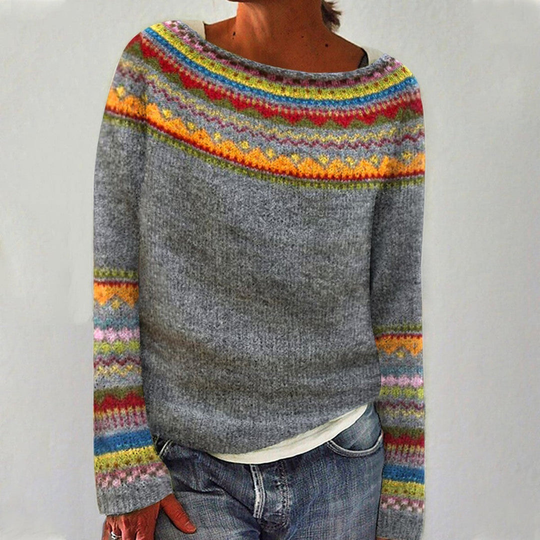 Cheryl | Strickpullover mit Rundhalsausschnitt