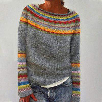 Cheryl | Strickpullover mit Rundhalsausschnitt