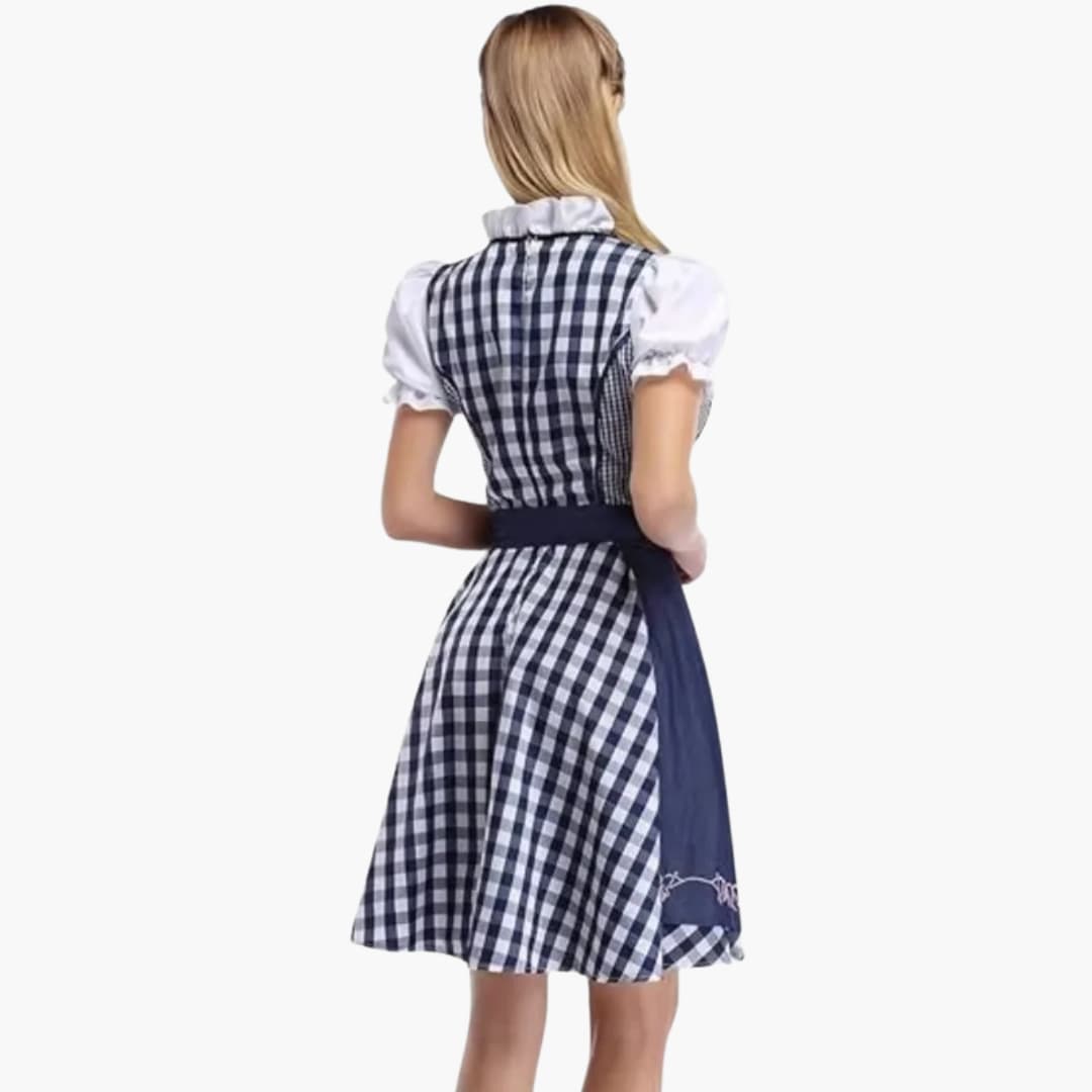 Spitzenbesetztes Dirndl kleid für Damen - Oktoberfest 2025