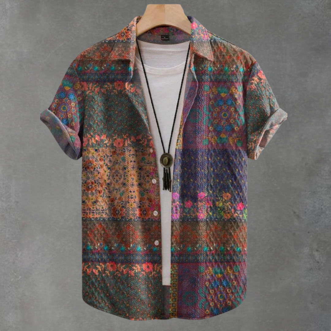 Dustin™ Lässiges Vintage Jacquardhemd