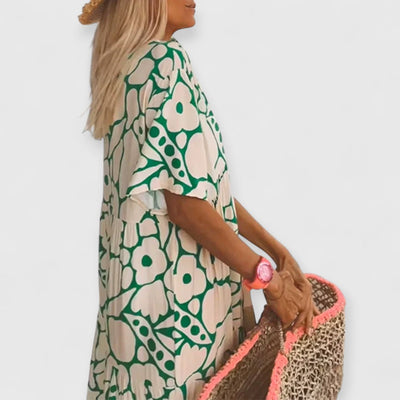 Christine | Sommerkleid Premium Blumenmuster