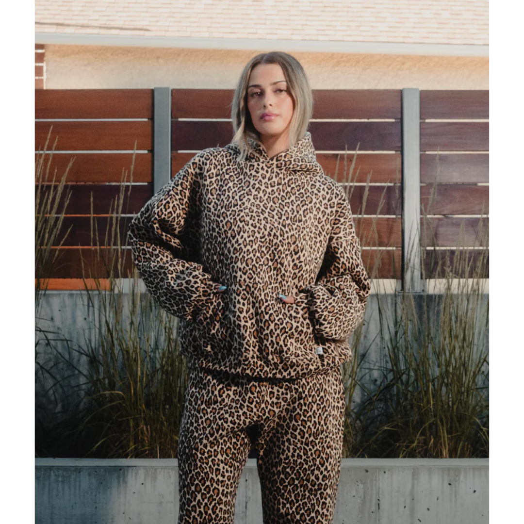 Laura® | Bequemer Damen-Hoodie mit Leopardenmuster