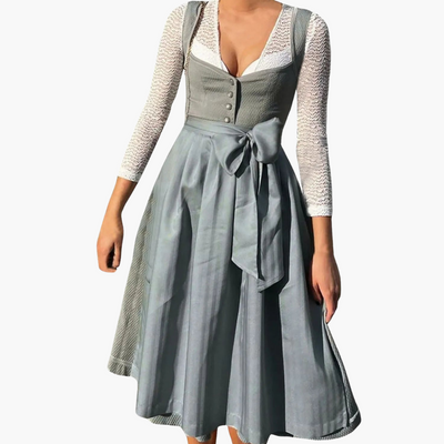 Dirndl kleid mit Spitzärmeln für Damen - Oktoberfest 2025