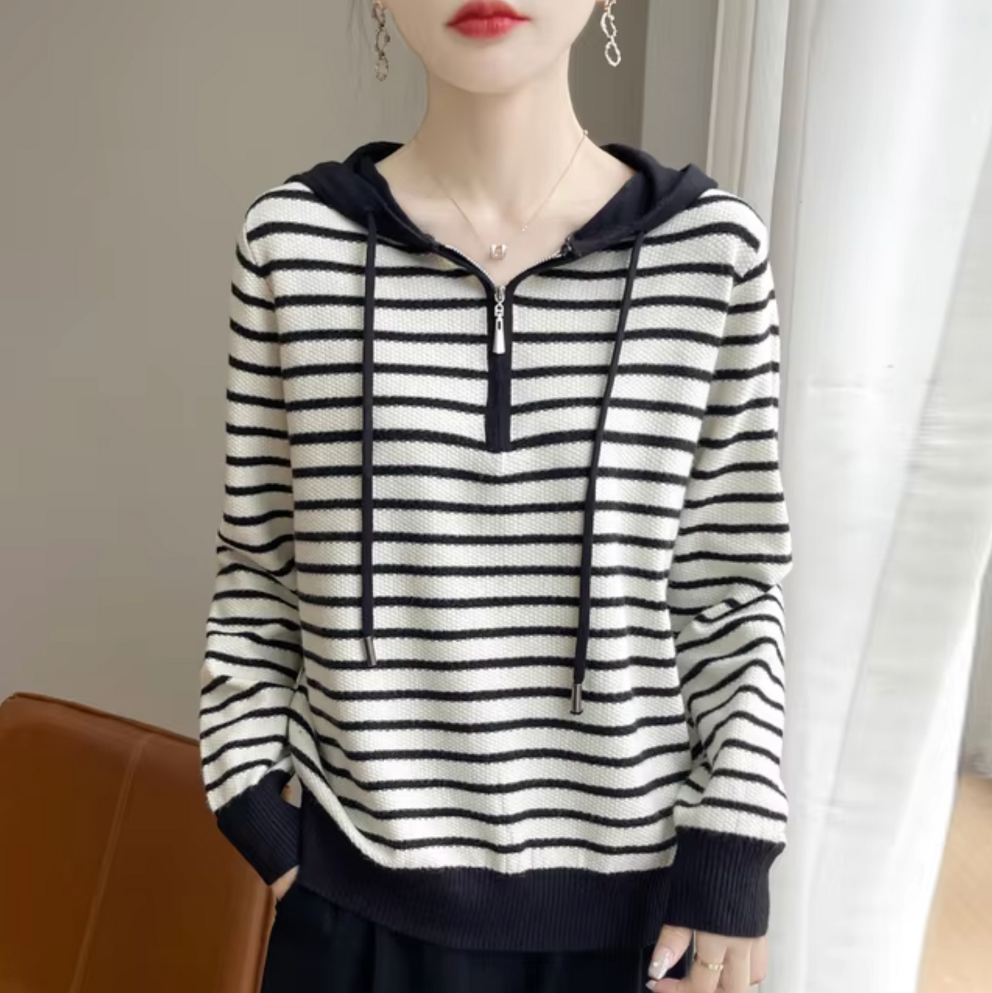 Elena® | Gestricktes Sweatshirt aus Wolle