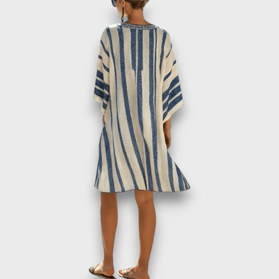Kalena – Kaftankleid mit maritimen Streifen