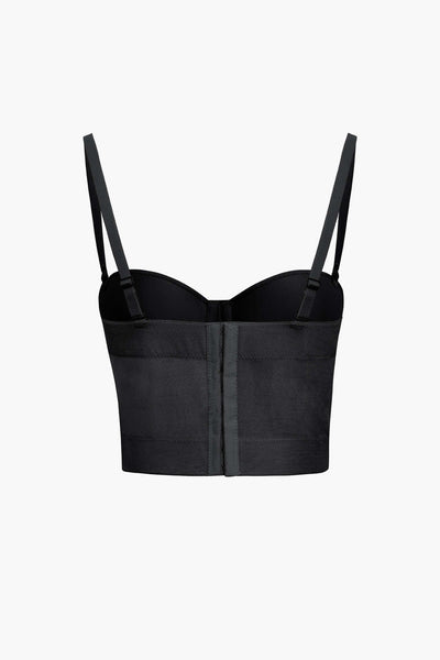 Ida | Figurbetontes Bustier-Top mit Bügel-Cups und transparenter Mesh-Struktur