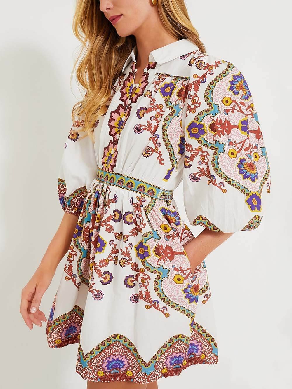 Jenny™ - Einzigartiges Shirt-Minikleid mit Taschen